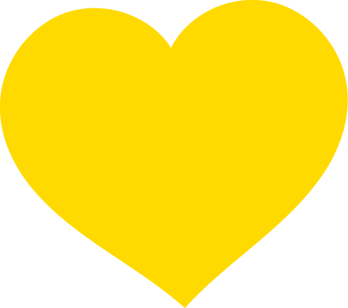 elemento pattern cuore giallo vettoriale