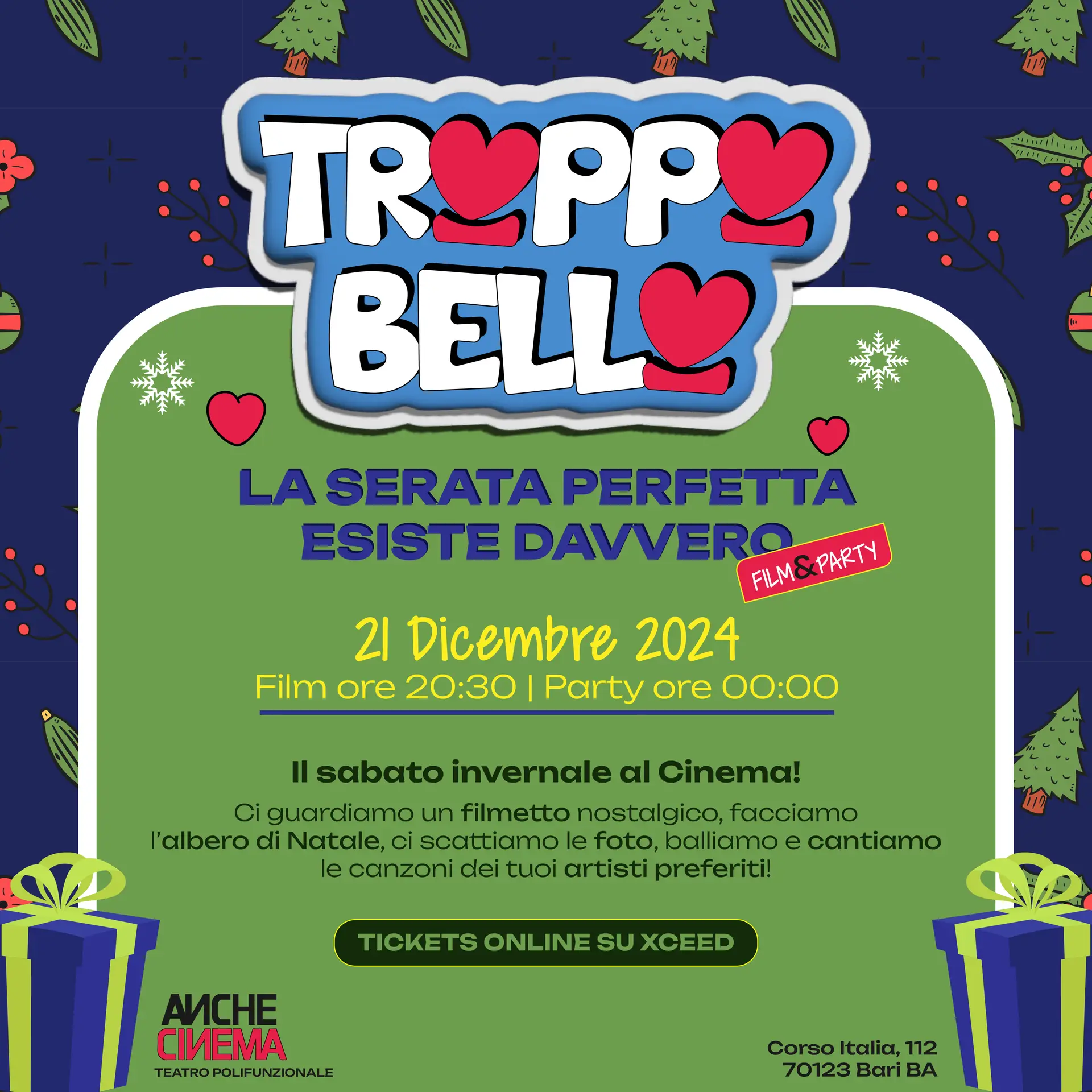 evento troppo bello 21 Dicembre 2024