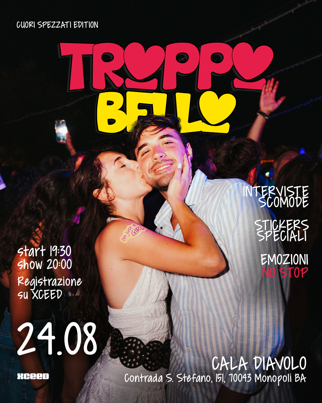 evento 24.08,2025 troppo bello il party