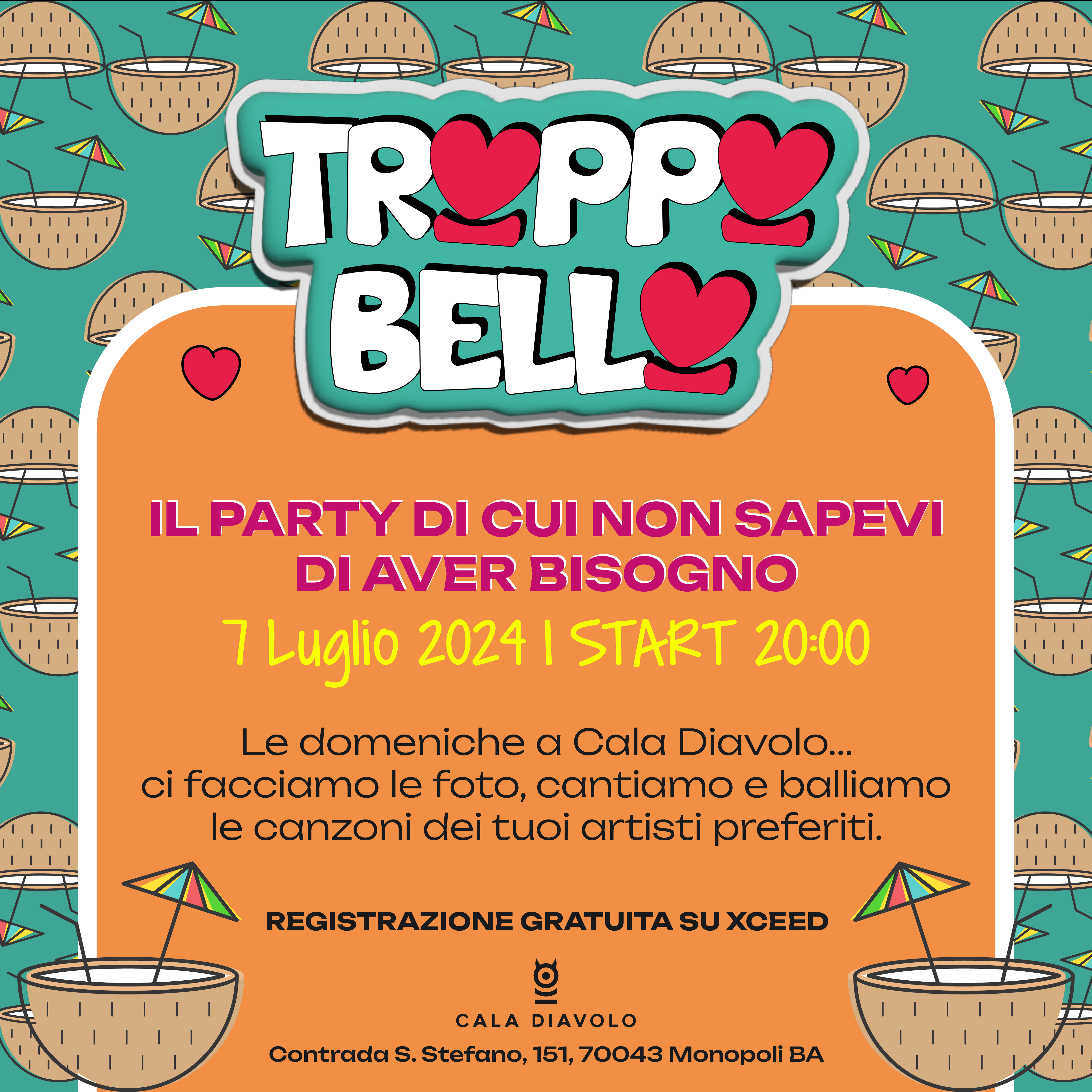 evento troppo bello 7 Luglio 2024