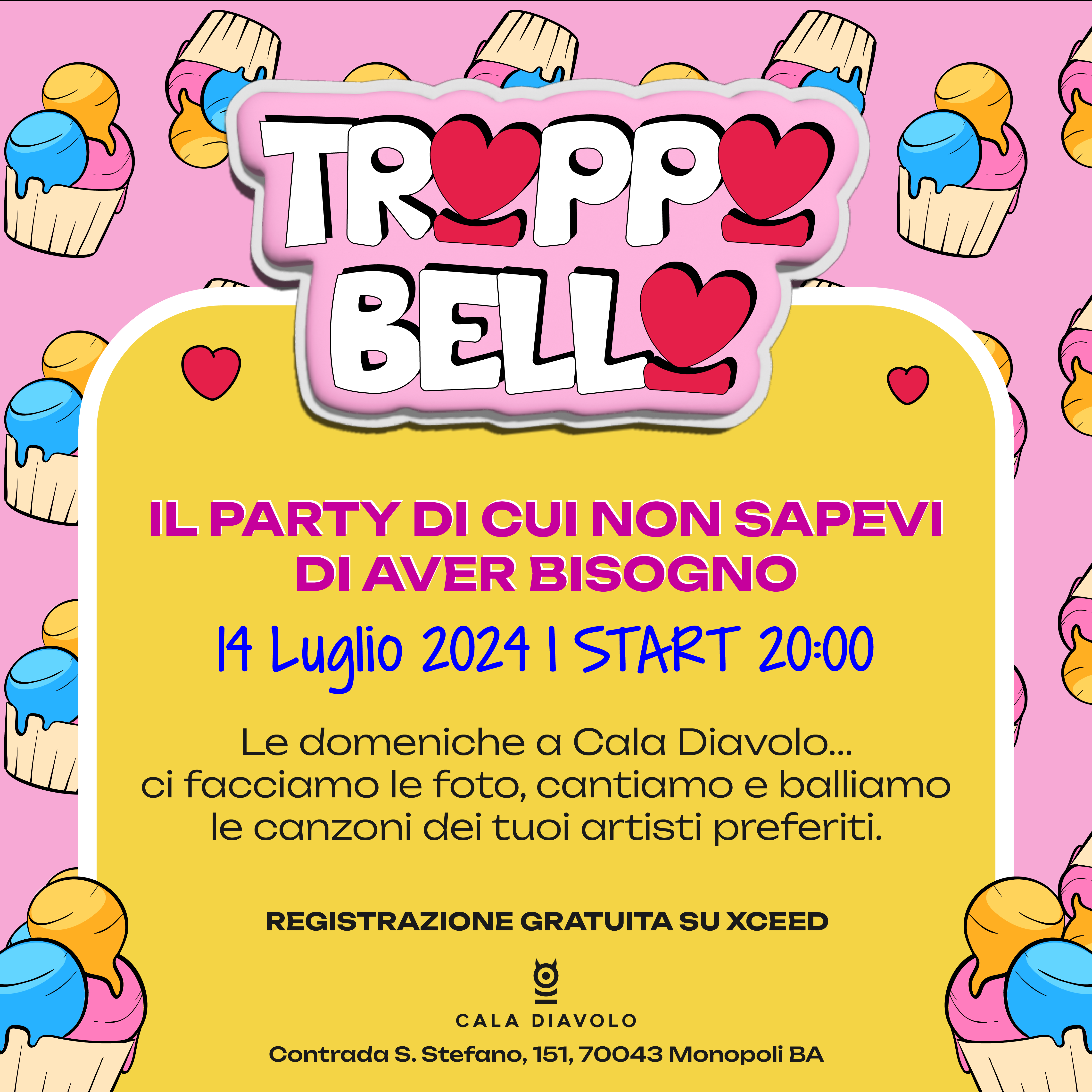 evento troppo bello 14 Luglio 2024