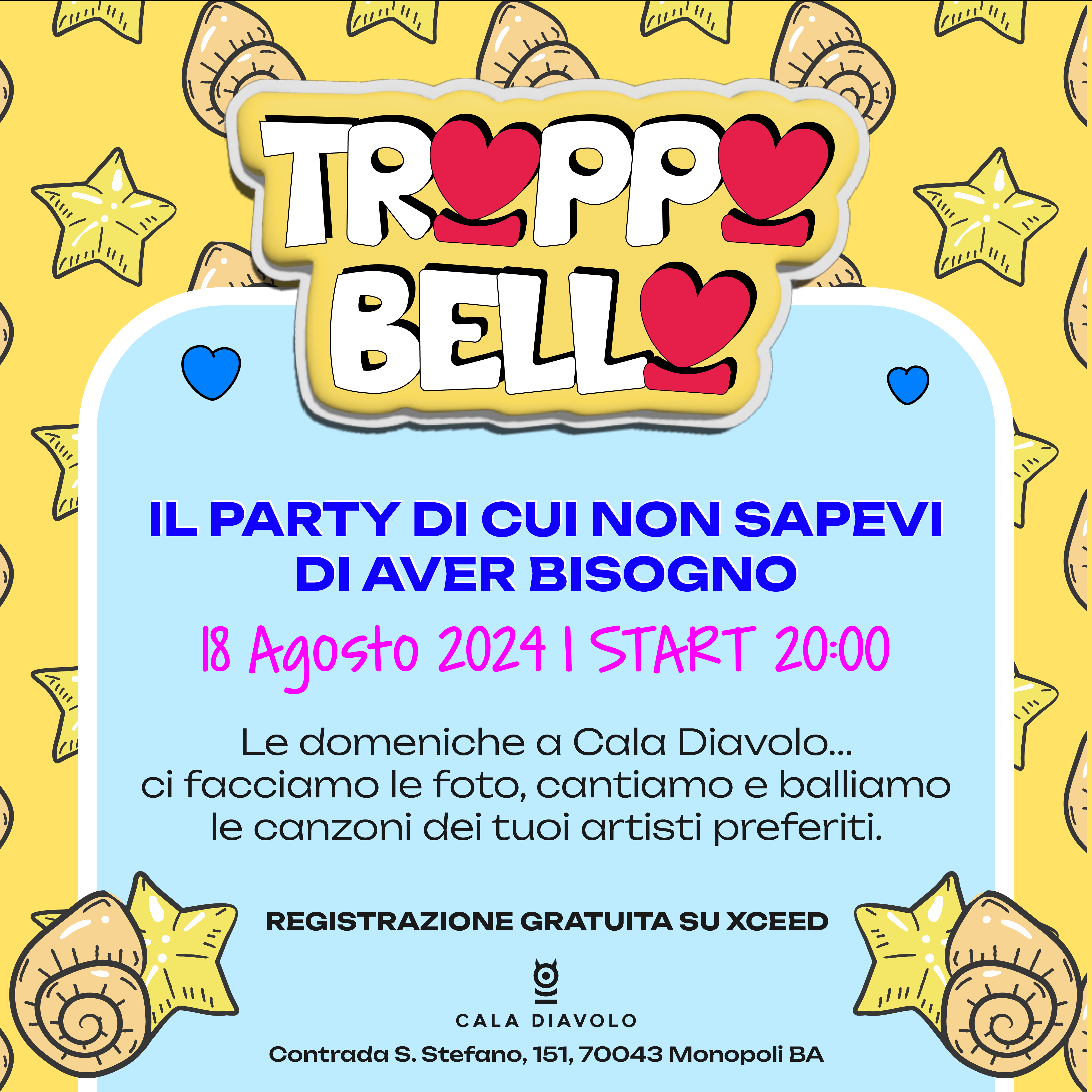 evento troppo bello 18 Agosto 2024